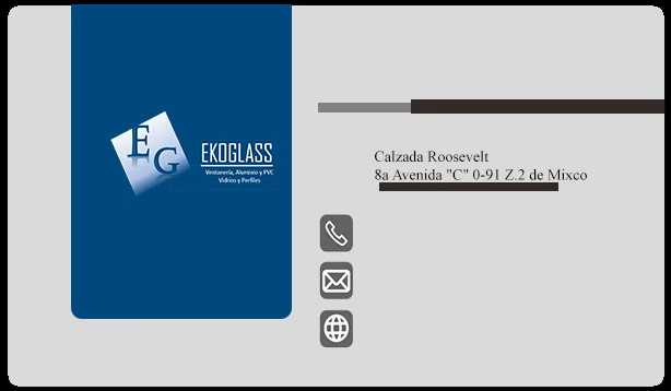 Tarjeta de presentación Ekoglass